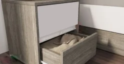 Camera da letto completa rovere e bianco CDLI7009
