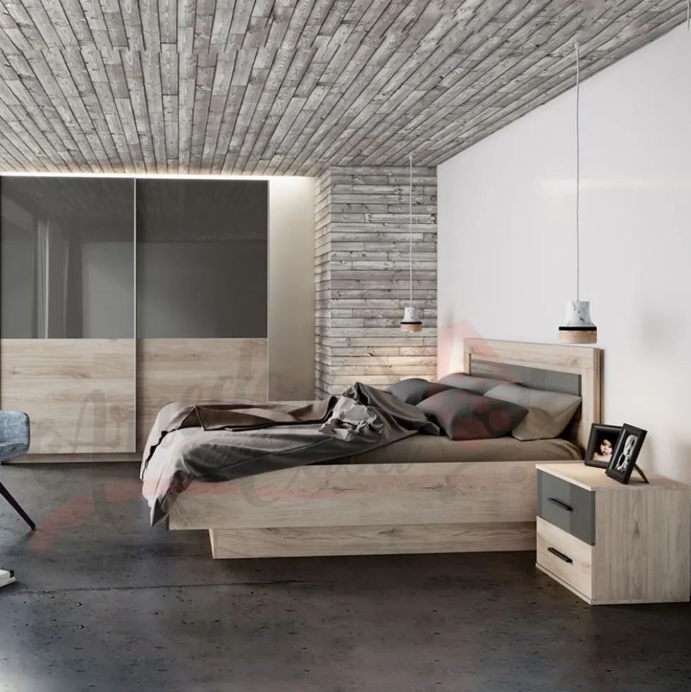 Camera da letto completa rovere naturale CDLI5