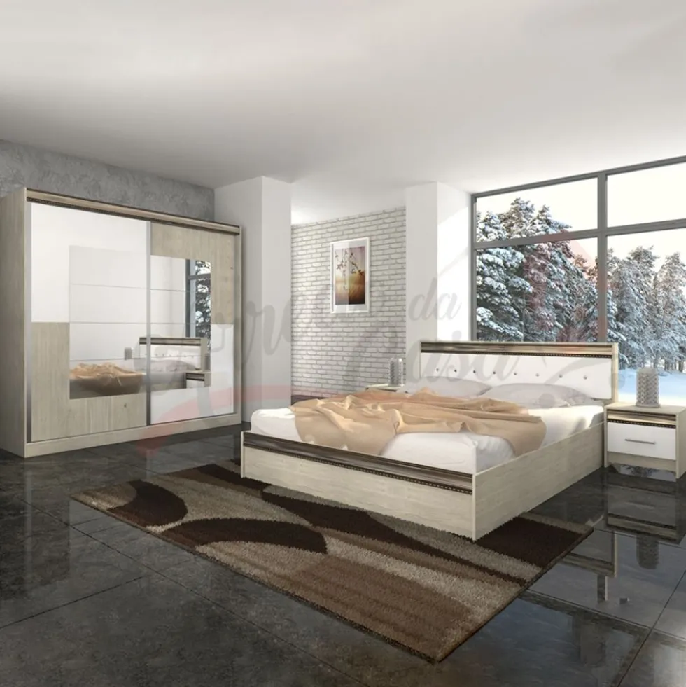Camera da letto completa rovere chiaro CDLI7036