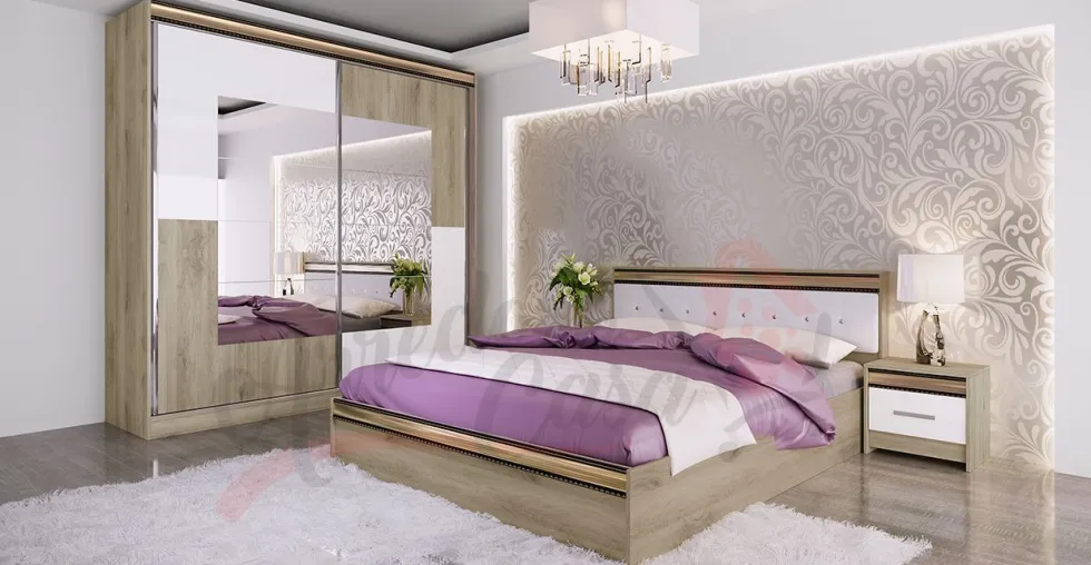 Camera da letto completa rovere chiaro CDLI7036