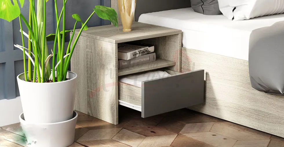 Camera da letto completa rovere/grigio CDLI7024