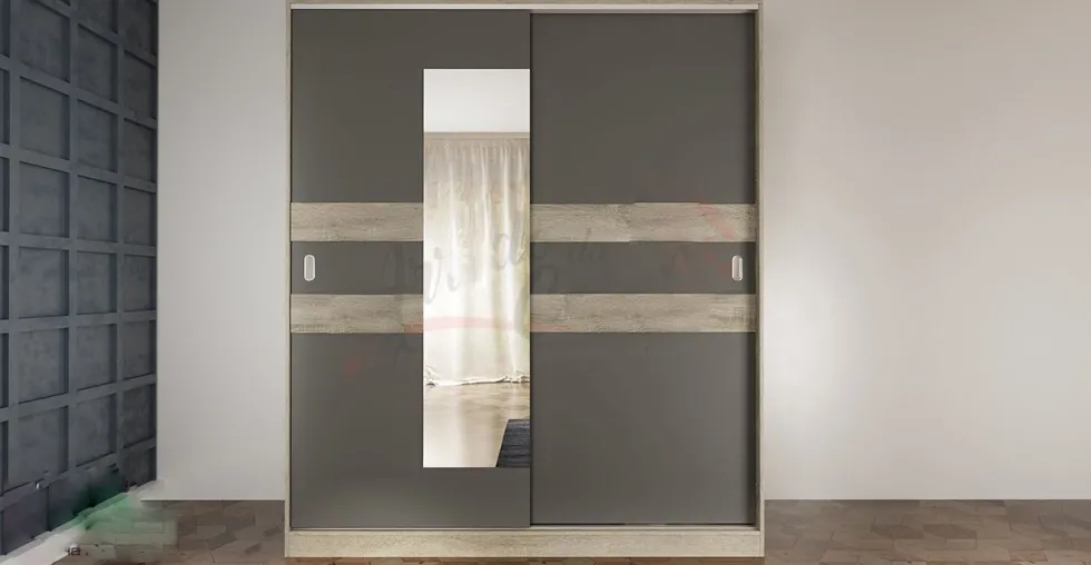 Camera da letto completa rovere/grigio CDLI7024