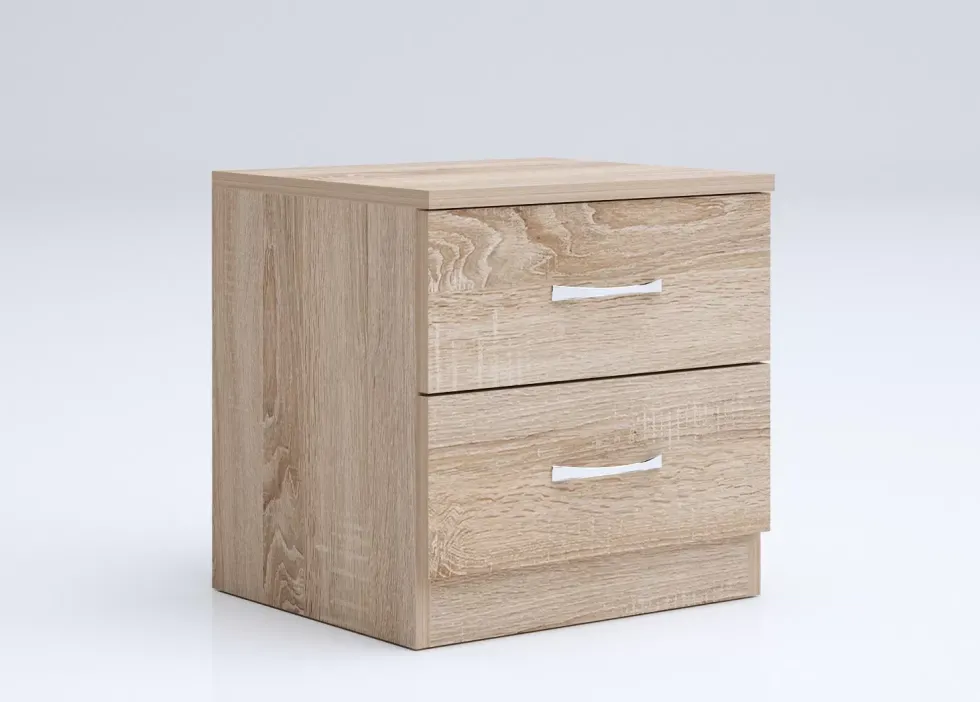 Camera da letto completa 160x200 design moderno effetto legno sonoma CMG39