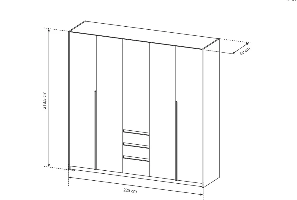 Camera da letto matrimoniale completa moderna bianco e rovere CDLLK10