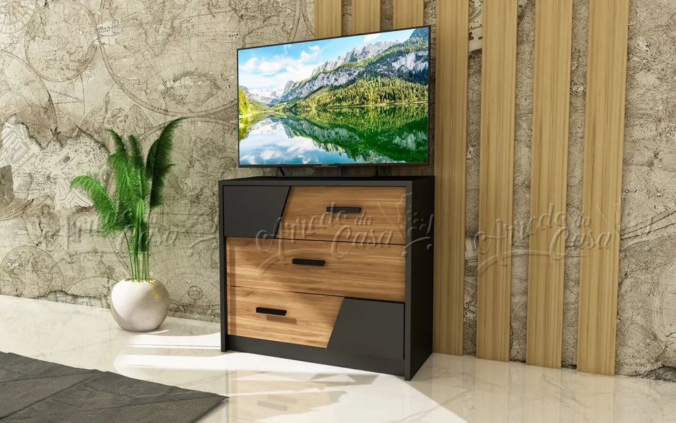 Camera da letto Nera e Rovere completa CDLU33