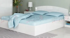 Camera matrimoniale da letto 160x200 completa effetto laccato bianco lucido CMG41
