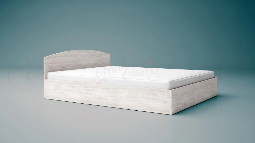 Camera matrimoniale da letto 160x200 completa effetto legno bianco CMG41