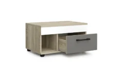 Cameretta completa con letto a castello 90x200 cm rovere, antracite e bianco CBG10