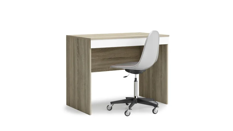 Cameretta completa con letto a castello 90x200 cm rovere, antracite e bianco CBG10