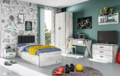 Cameretta completa legno bianco CCI11
