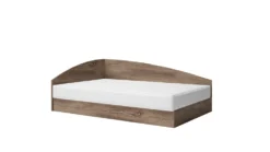 Cameretta 120x190 completa con letto a una piazza e mezza ad angolo marrone CBG8