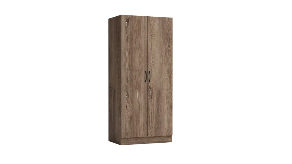 Cameretta 120x190 completa con letto a una piazza e mezza ad angolo marrone CBG8