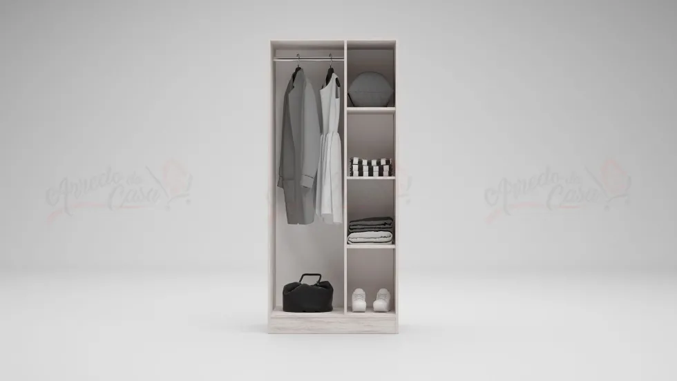 Cameretta 120x190 completa con letto a una piazza e mezza ad angolo bianco legno CBG8