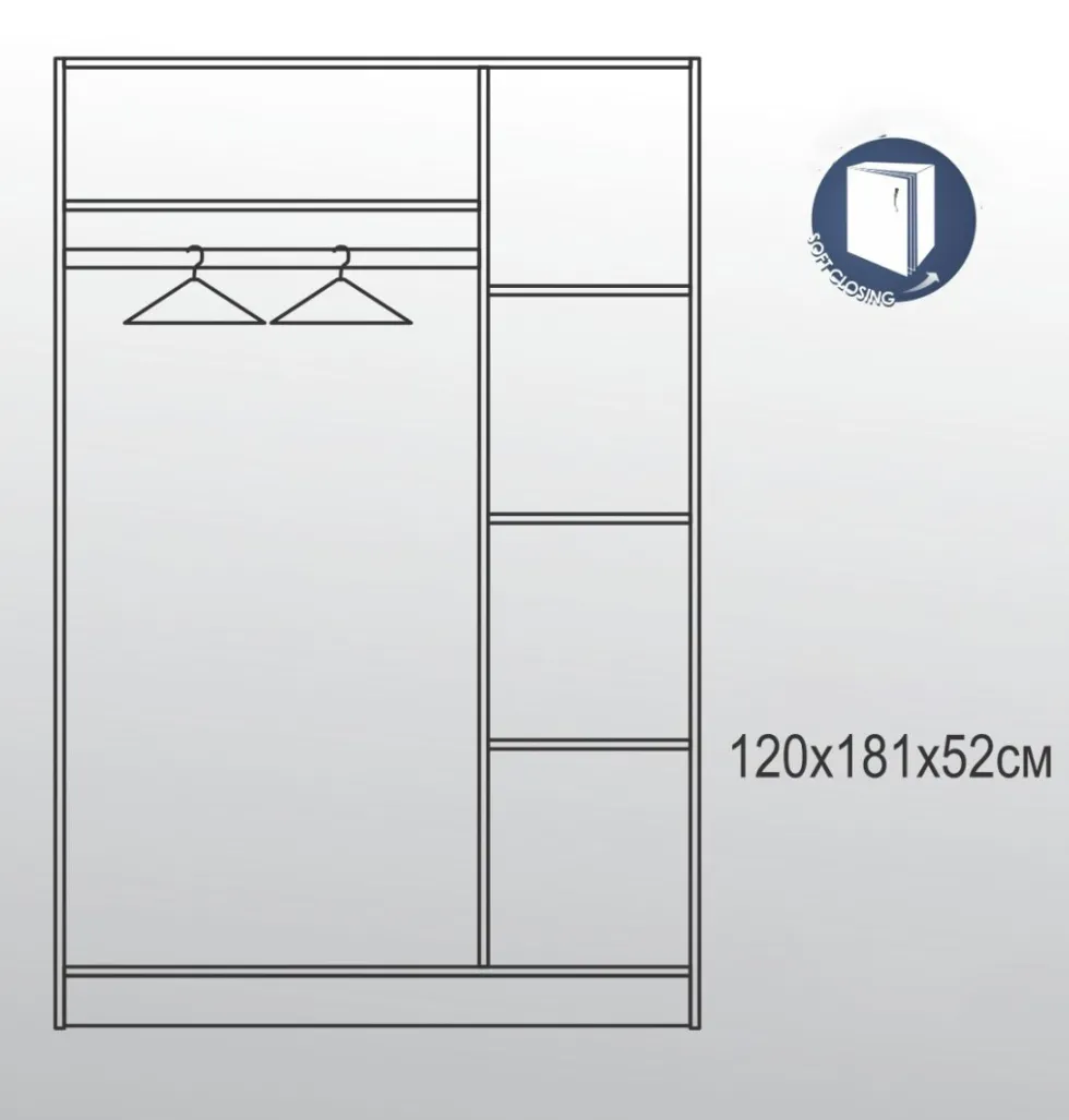 Cameretta 120x190 con letto a una piazza e mezza ad angolo e comodino moderno bianco legno CBG9