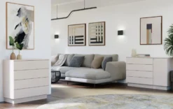 Cassettiera moderna con 4 cassetti 85x40x84 cm beige cashmere CMMT1