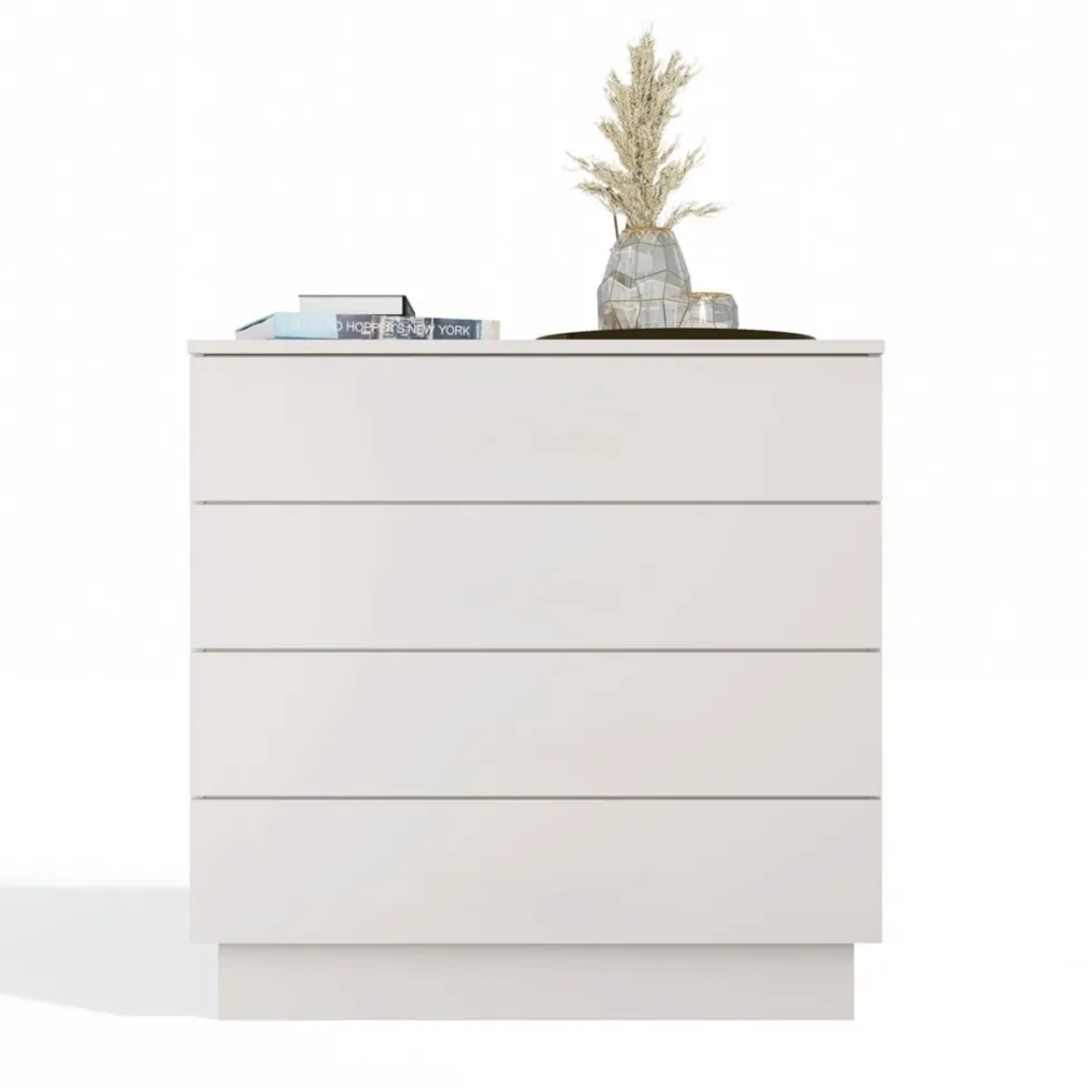 Cassettiera moderna con 4 cassetti 85x40x84 cm beige cashmere CMMT1