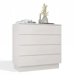 Cassettiera moderna con 4 cassetti 85x40x84 cm beige cashmere CMMT1