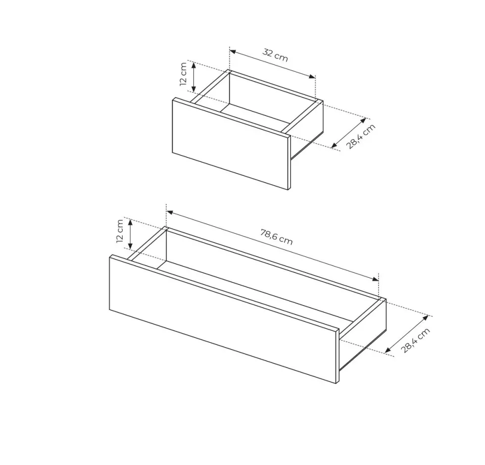 Cassettiera moderna con luce LED 137x81cm beige CLK10