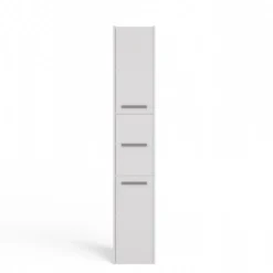 Colonna bagno minimal 30x170 cm a 3 ante bianco opaco CBT7