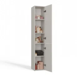 Colonna bagno moderna 31x174 a 2 ante beige cashmere CBT3