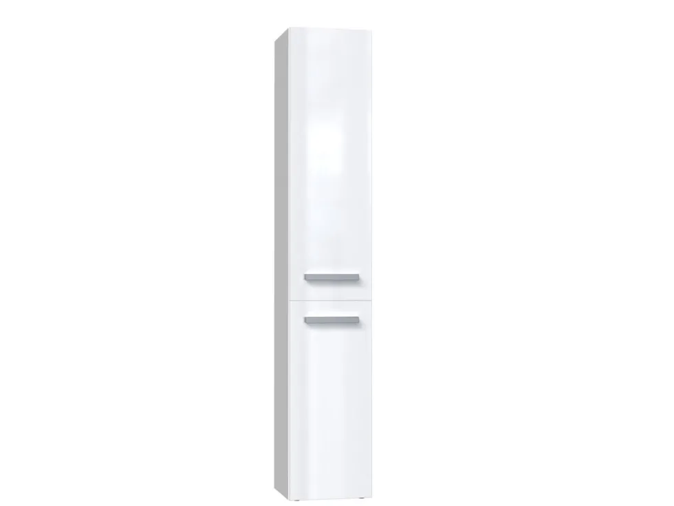 Colonna bagno moderna 31x174 a 2 ante bianco lucido CBT3