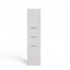 Colonna bagno moderna 40x170 cm a 3 ante bianco opaco CBT9