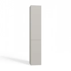 Colonna bagno salvaspazio 31x174 con cesto portabiancheria beige cashmere CBT5
