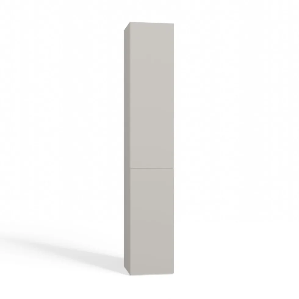 Colonna bagno salvaspazio 31x174 con cesto portabiancheria beige cashmere CBT5