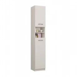 Colonna bagno salvaspazio 32x180 cm con 2 ante beige cashmere CBT1