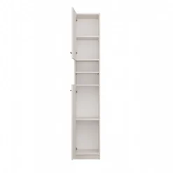 Colonna bagno salvaspazio 32x180 cm con 2 ante beige cashmere CBT1