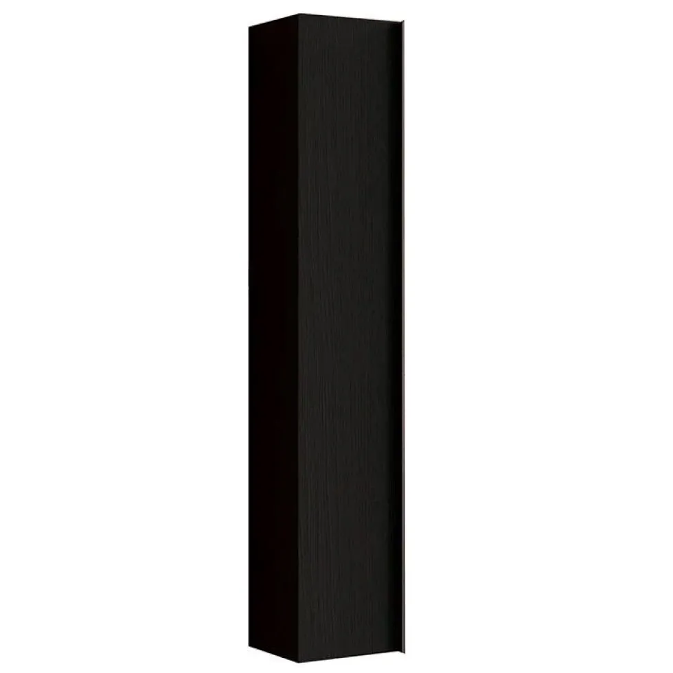 Colonna bagno sospesa 26x138 cm nera con 4 ripiani COL3