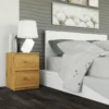 Comodino con 2 cassetti 30x40 cm rovere COT7