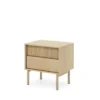 Comodino moderno con cassetto 53,5x55 cm rovere chiaro CMLK12