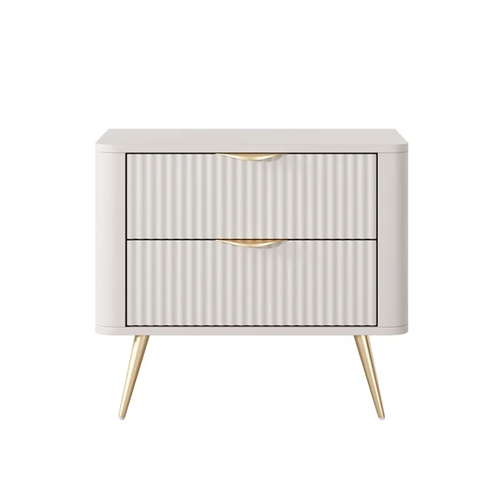 Comodino moderno 63X55cm beige CMLK5