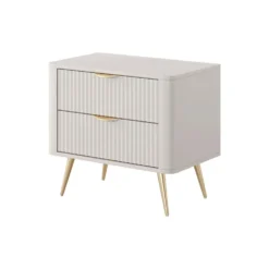Comodino moderno 63X55cm beige CMLK5
