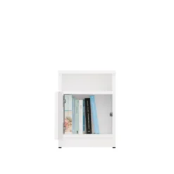 Comodino moderno 30x40 cm con anta bianco COT4