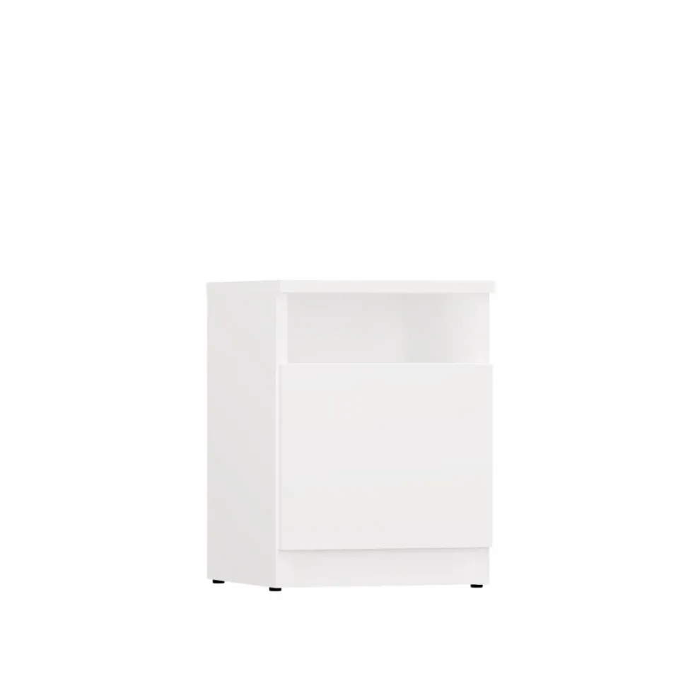 Comodino moderno 30x40 cm con anta bianco COT4