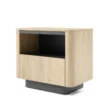Comodino moderno 63x50 cm con vano a giorno e cassetto CMLK13
