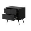 Comodino moderno 63X55cm nero CMLK5