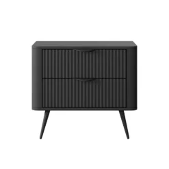 Comodino moderno 63X55cm nero CMLK5