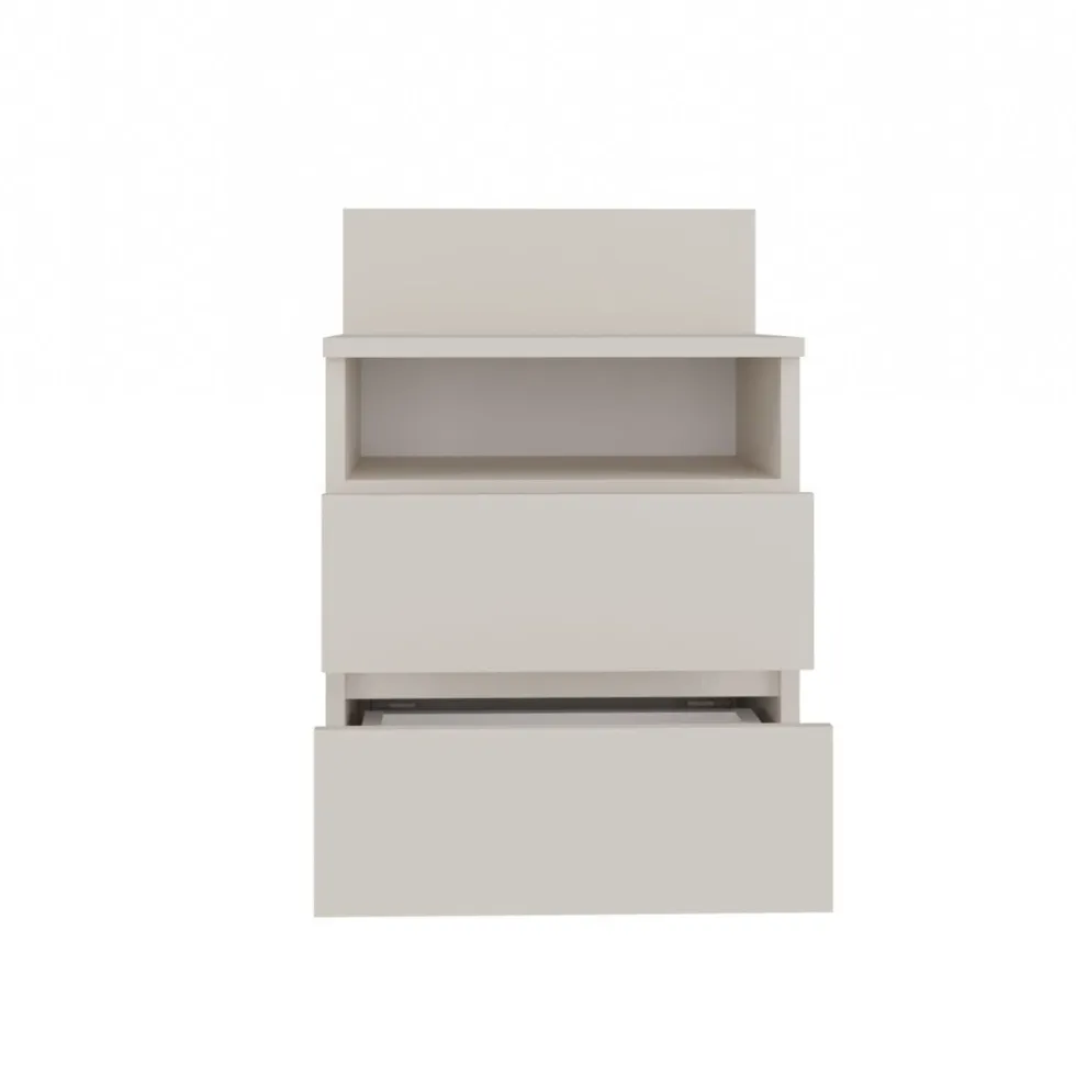 Comodino 40x59 cm con cassetti beige cashmere COT6