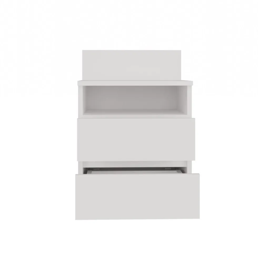 Comodino 40x59 cm con cassetti bianco COT6