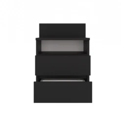 Comodino 40x59 cm con cassetti nero COT6