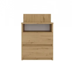 Comodino 40x59 cm con cassetti rovere COT6