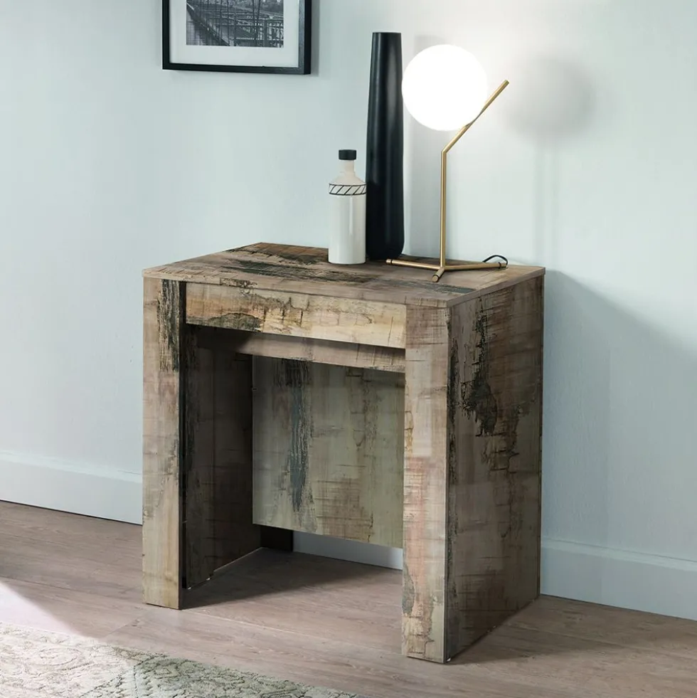 Consolle allungabile moderna Made in Italy 78x78 cm pero CL1