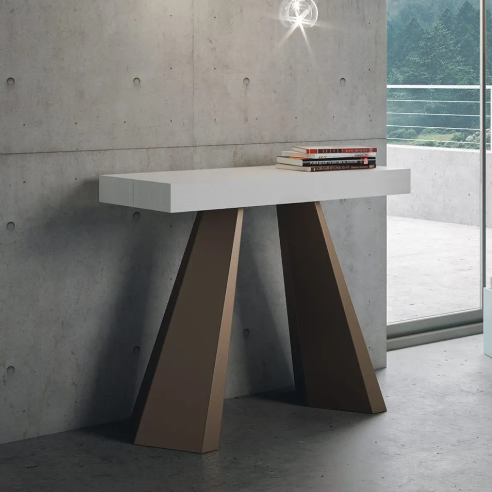 Consolle allungabile moderna 90x40 cm Made in Italy DMT PREMIUM