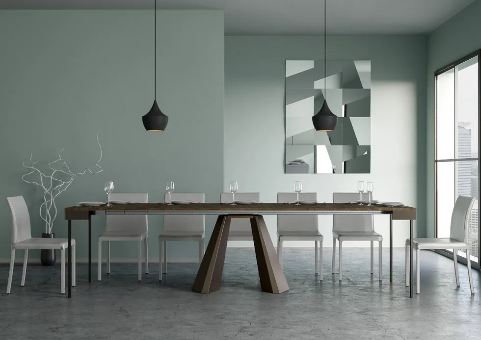 Consolle allungabile moderna 90x40 cm Made in Italy DMT EVOLUTION