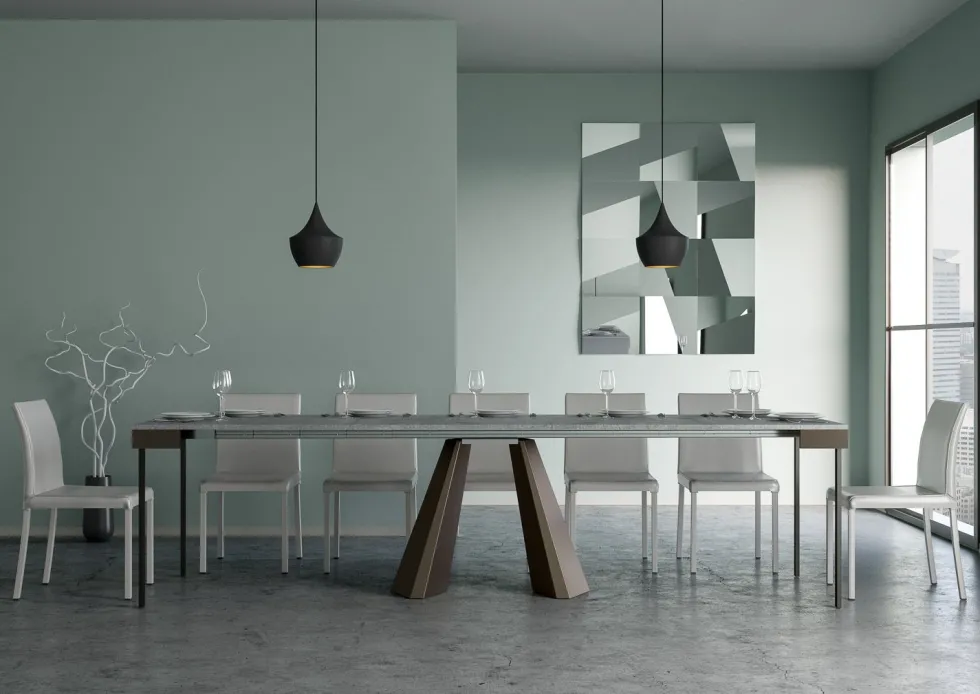 Consolle allungabile moderna 90x40 cm Made in Italy DMT EVOLUTION