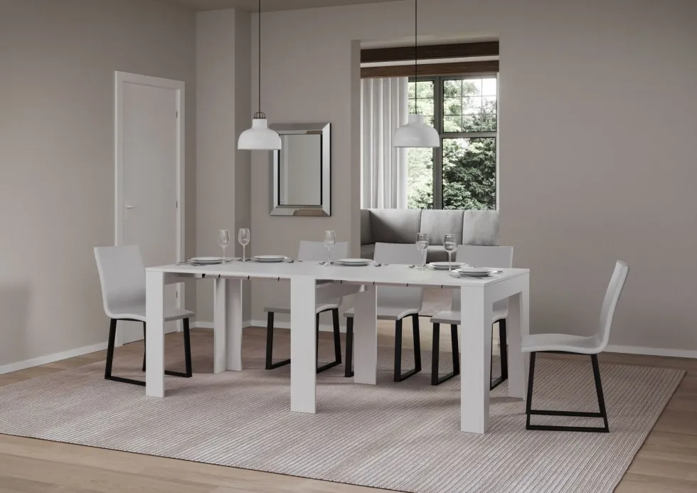 Consolle allungabile moderna Made in Italy 90x25 cm NRW