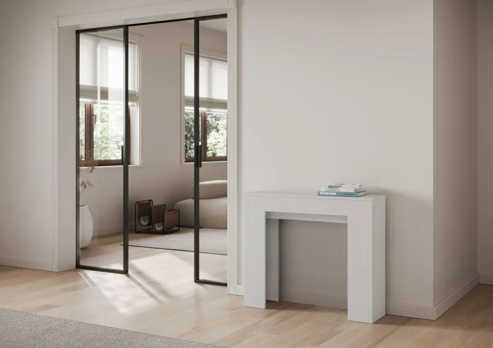 Consolle allungabile moderna 90x25/181 cm SLCK